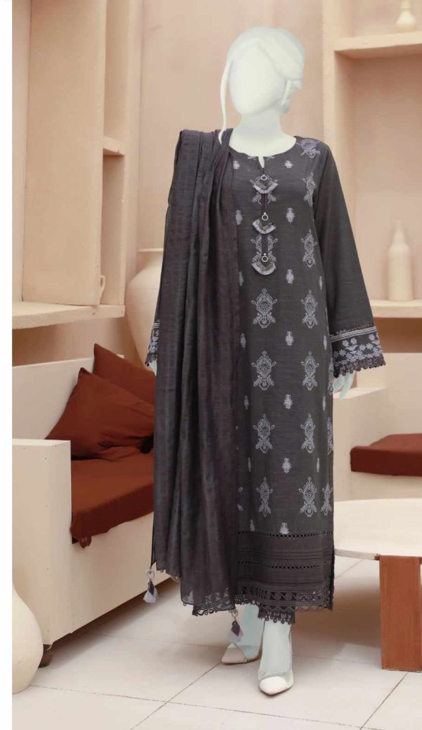 Embroidered Khaddar By MTJ 3PC