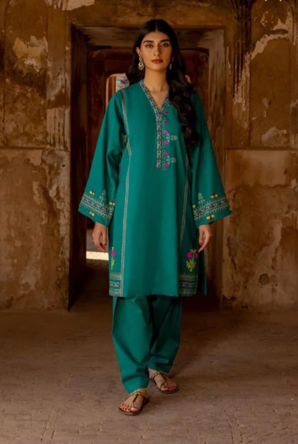 IDEAS BY GULAHMED KHADDAR EMBROIDERED CO-ORD SET