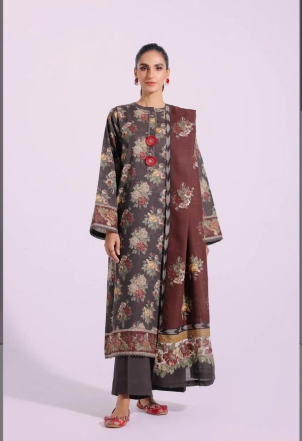 ETHNIC UNSTITCHED PRINTED KHADDAR 3PC