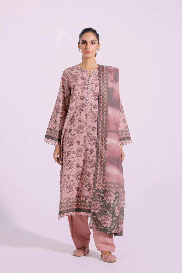 ETHNIC UNSTITCHED PRINTED KHADDAR 3PC