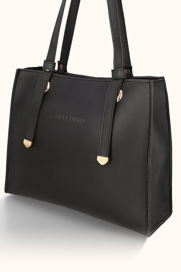 ZELLBURY BLACK TOTE BAG